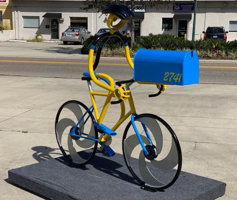 Road Bike Dude Mailbox - Image 2