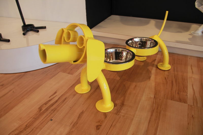 Small Dog with 2 Bowls - Image 2